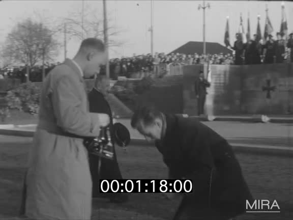 Général de Gaulle à Mulhouse - Attente des mineurs à Staffelfelden